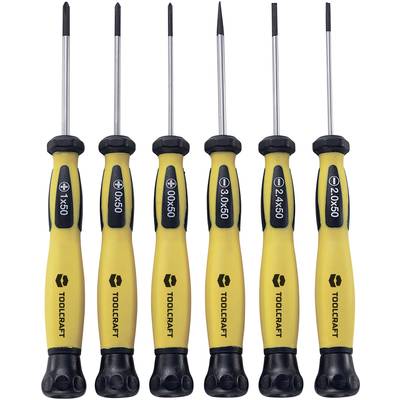 TOOLCRAFT  Electrical & precision engineering , ESD Screwdriver set 6-piece Slot, Phillips
