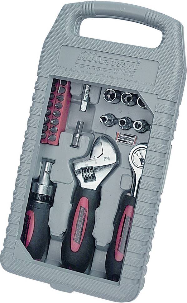 Brüder Mannesmann  M29038 Tool kit DIYers Case 37-piece