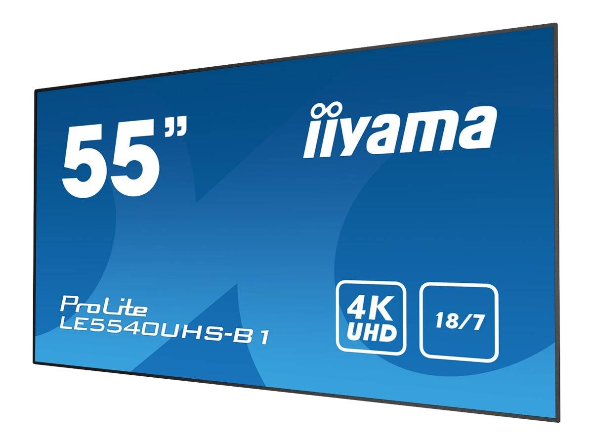Iiyama ProLite LE5540UHS Digital signage display EEC: G (A - G) 138.68 cm 54.6 inch 3840 x 2160 Pixel 18/7-1