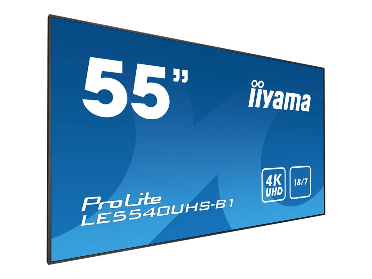 Iiyama ProLite LE5540UHS Digital signage display EEC: G (A - G) 138.68 cm 54.6 inch 3840 x 2160 Pixel 18/7-2
