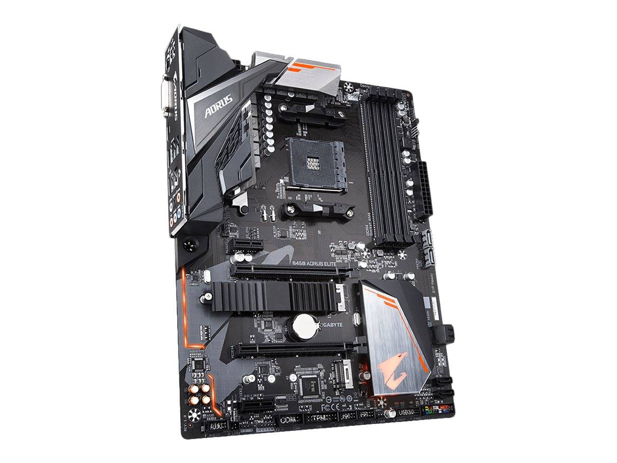 Gigabyte B450 AORUS ELITE Mainboard Motherboard PC base AMD AM4 Form factor (details) ATX Motherboard chipset AMD® B450-4