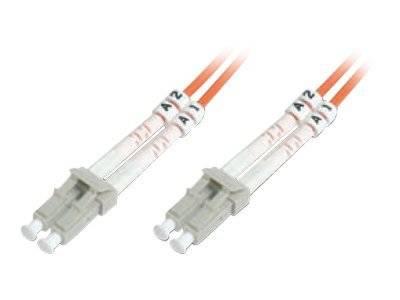 Digitus DK-2533-01 Fibreglass FO Cable 1.00 m Orange [1x LC plug - 1x LC plug] 50/125 µ Multimode OM2-2