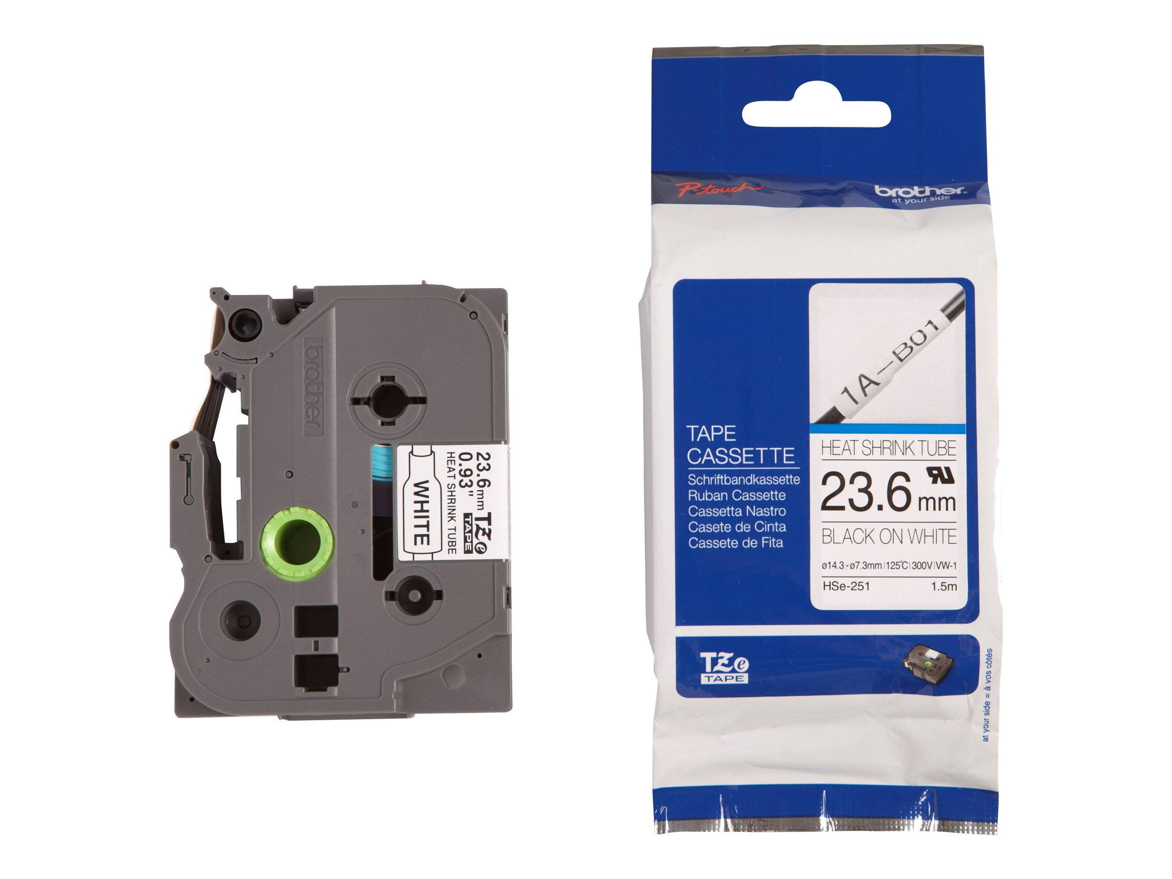 Brother HSe HSe-251 Tape colour: White Font colour:Black 23.6 mm 1.5 m-4