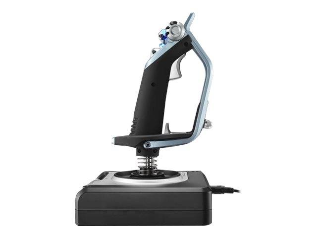 Logitech Gaming Saitek X52 Hotas Flight Control System PS28 Flight sim joystick USB PC Silver, Black-3