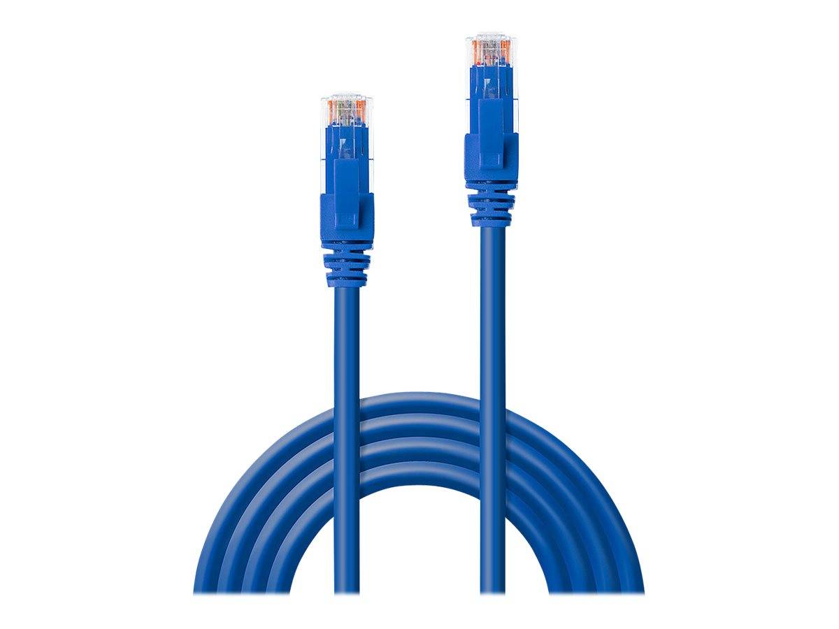 LINDY 45470 RJ45 Network cable, patch cable 0.30 m Blue 1 pc(s)-1