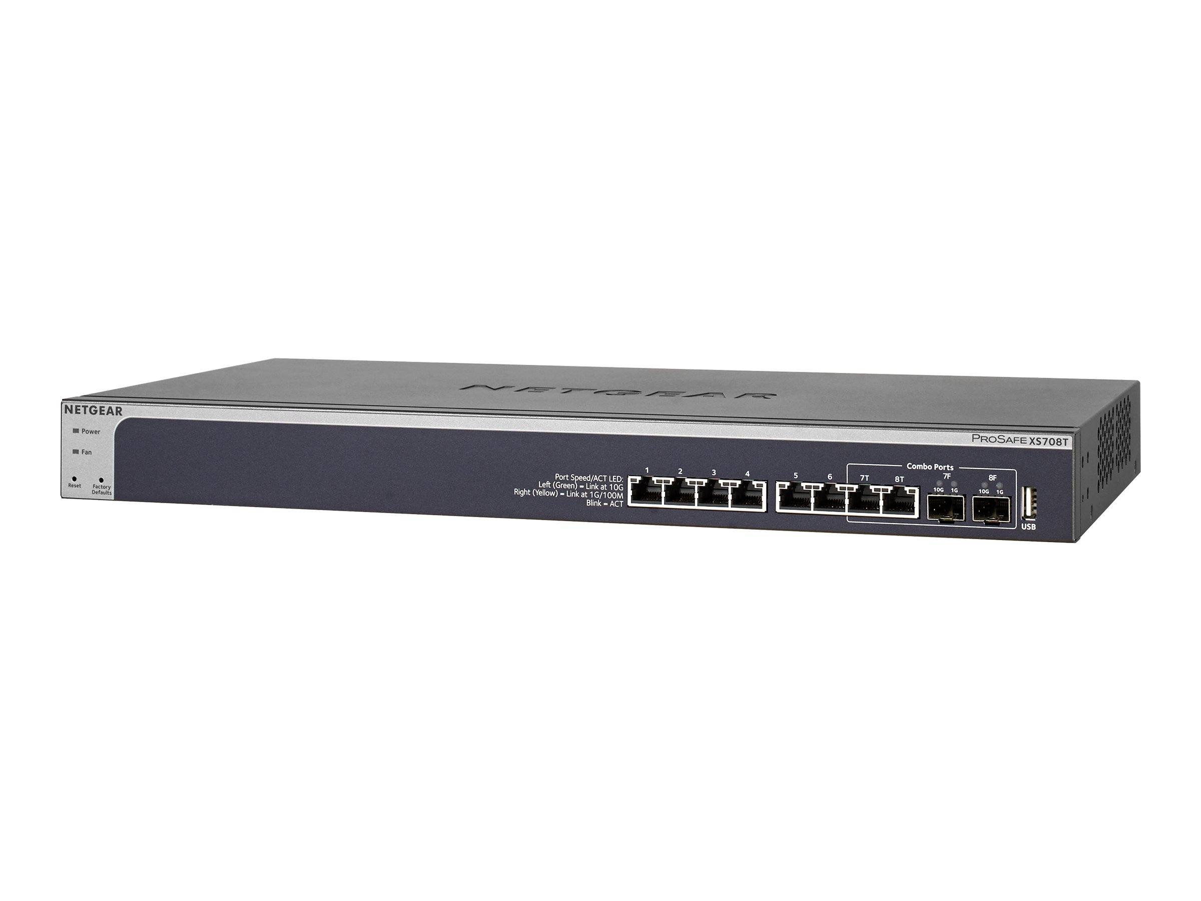 NETGEAR XS708T-100NES Network switch 8 ports | Conrad.com