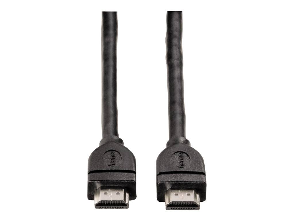 Hama HDMI Cable HDMI-A plug, HDMI-A plug 3.00 m Black 39670 Audio Return Channel, 4K UHD HDMI cable-1