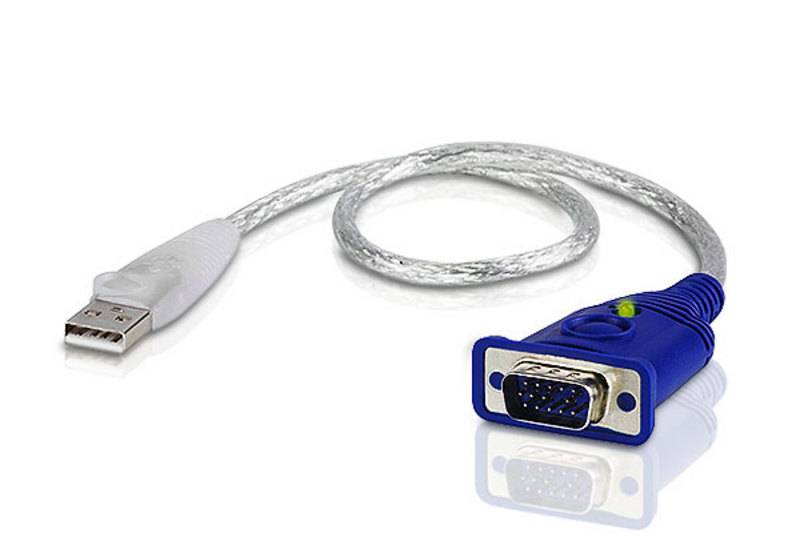 ATEN 2A-130G VGA / USB Adapter [1x VGA plug - 1x USB 2.0 A] Transparent 0.35 | Conrad.com