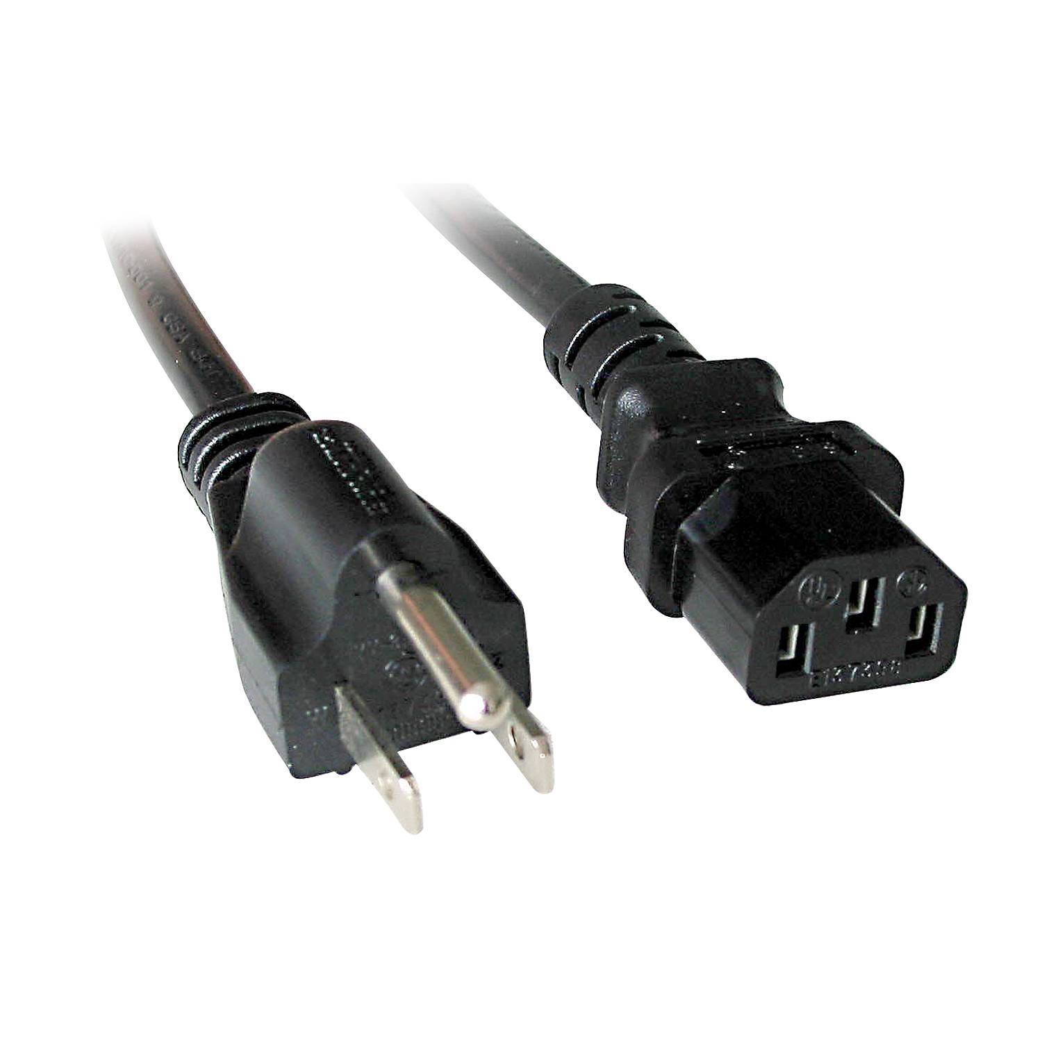 LINDY Current Cable [1x USA plug - 1x IEC C13 socket ] 5.00 m Black-3
