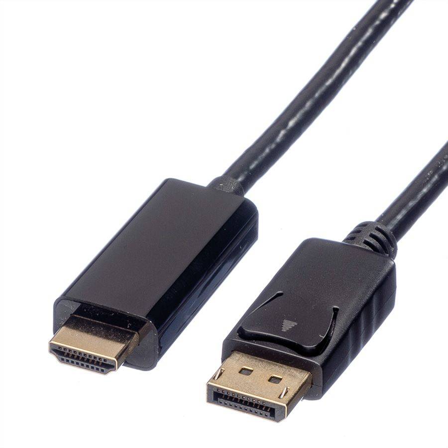 Roline DisplayPort / HDMI Adapter cable DisplayPort plug, HDMI-A plug 3 ...