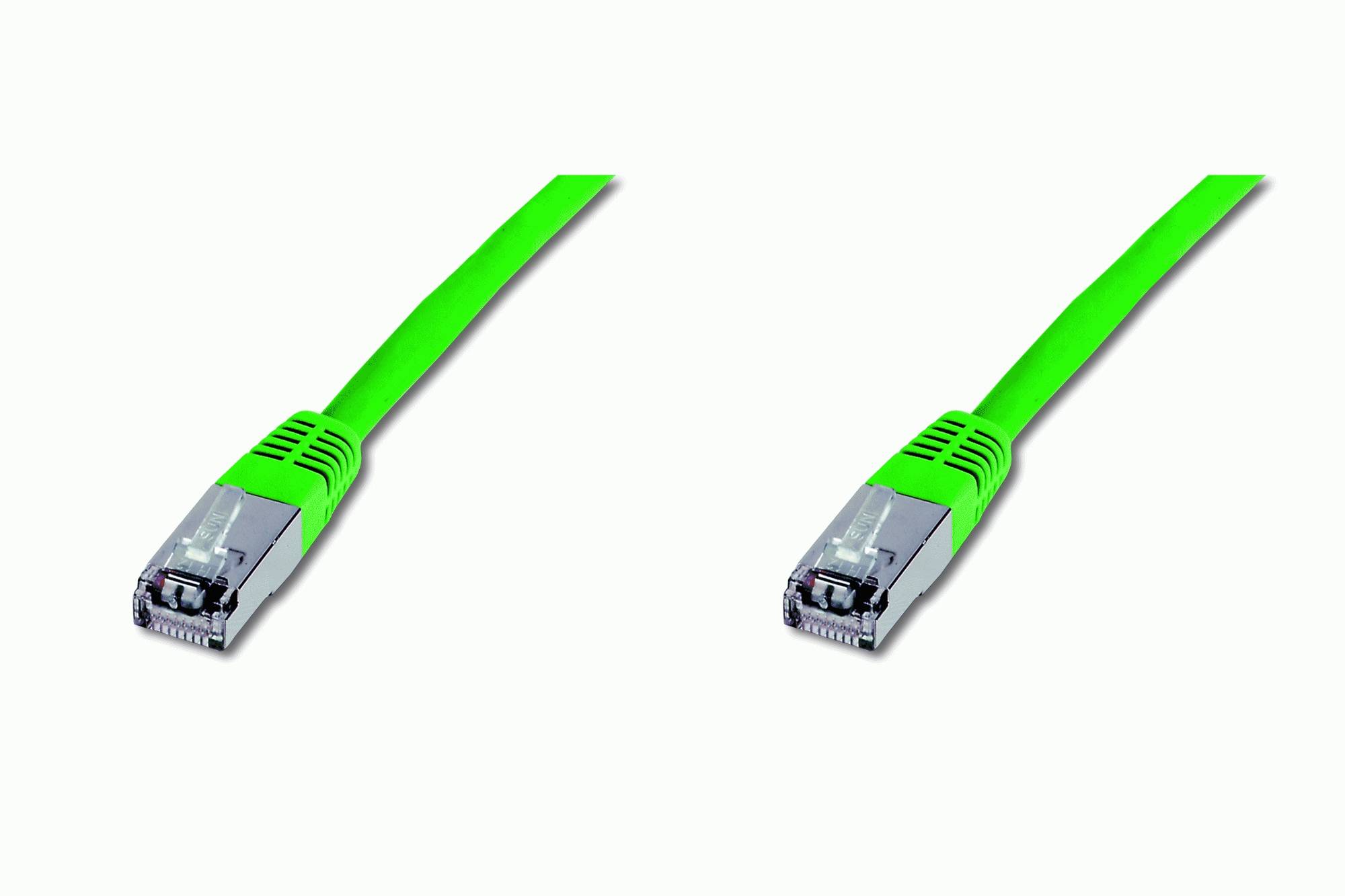 Digitus DK-1531-050/G RJ45 Network cable, patch cable CAT 5e SF/UTP 5.00 m Green 1 pc(s)-3