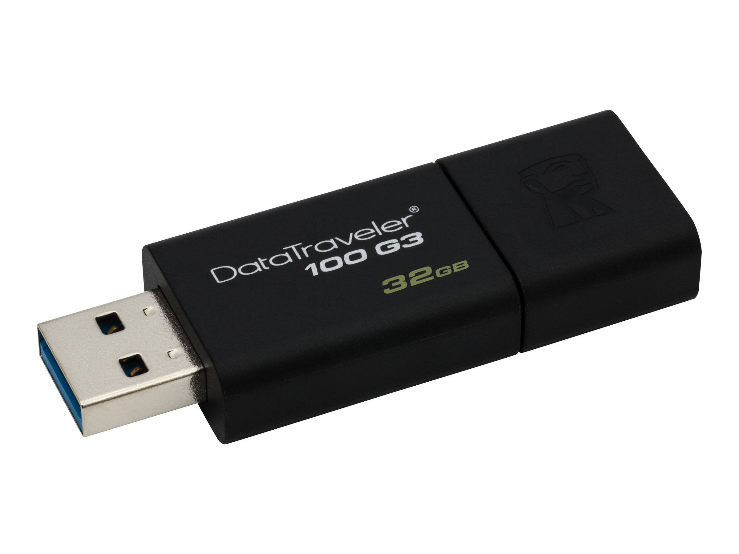 Kingston DT100G3/32GB USB stick 32 GB Black DT100G3/32GB USB A (USB 3.2 1st gen)-1