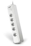 5-way surge protection socket strip