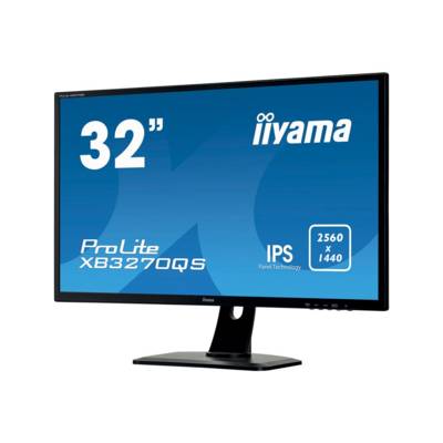 Iiyama ProLite XB3270QS LED EEC G (A - G) 81.3 cm (32 inch) 2560 x 1440 p 16:9 4 ms DisplayPort, DVI, HDMI™, Headphone i-3