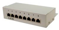 LogiLink NP0038 8 ports CAT 5e Grey Equipped-3