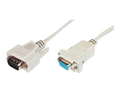 Digitus Series Cable [1x D-SUB-plug 9-pin - 1x D-SUB socket 9-pin] 2.00 m Beige-2