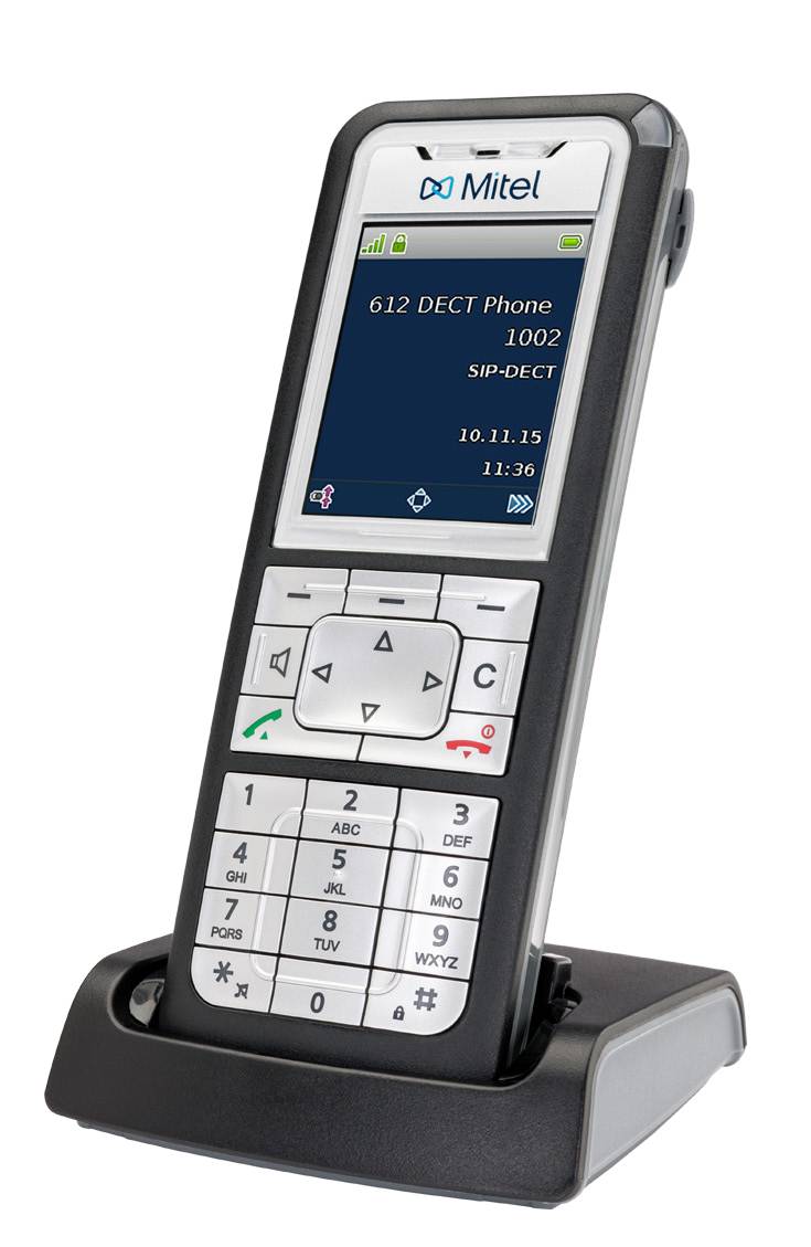 Mitel 612d Set V2 DECT handset Silver-black | Conrad.com