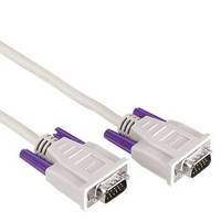 Hama VGA Cable VGA 15-pin plug, VGA 15-pin plug 3.00 m Grey 42087 screwable VGA cable-2