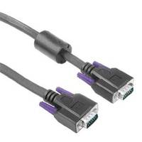 Hama VGA Cable VGA 15-pin plug, VGA 15-pin plug 5.00 m Black 41955 screwable, incl. ferrite core VGA cable-2