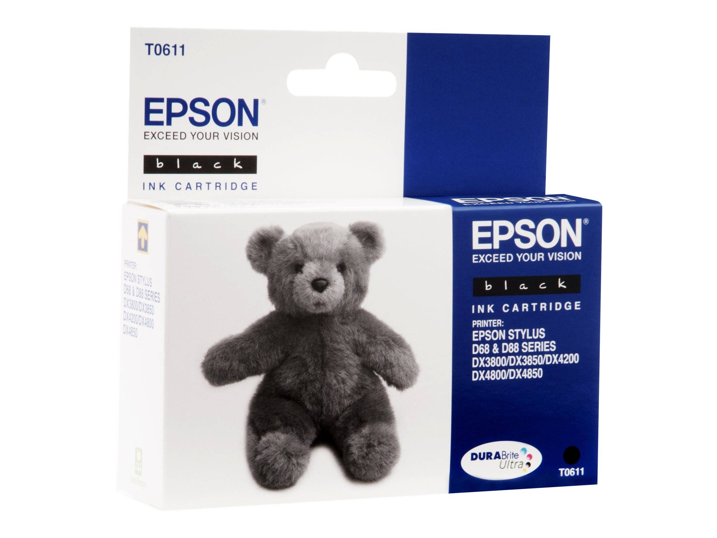 Epson Ink cartridge T0611 Original Black C13T06114010-4