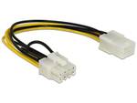 Delock Power Cable PCI Express 6-pin socket to 8-pin plug