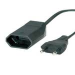 Bachmann 233.184 2 m mains plug type C Black Power Cable