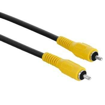 Hama RCA composite VHS Cable [1x RCA plug (phono) - 1x RCA plug (phono)] 2.00 m Black, Yellow-2