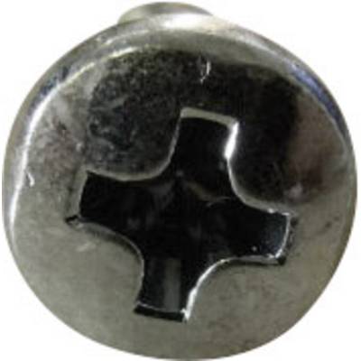 TOOLCRAFT  815322 Fillister head screws M3 6 mm Phillips DIN 7985   Steel zinc galvanized 100 pc(s)