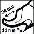 Symbol image for Bosch Accessories 2608662431 ASZ 32 SC HCS Semicircle blade 24 mm 1 pc(s)