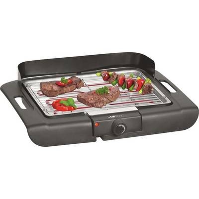Clatronic BQ3507 Electric Table grill with wind protection, with manual temperature settings Black-1