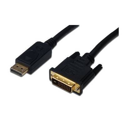 Digitus DisplayPort / DVI Adapter cable DisplayPort plug, DVI-D 24+1-pin plug 3.00 m Black AK-340301-030-S screwable Dis-4