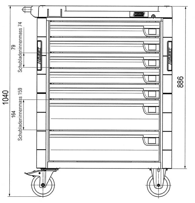 Hazet 179-7 Workshop trolley-4