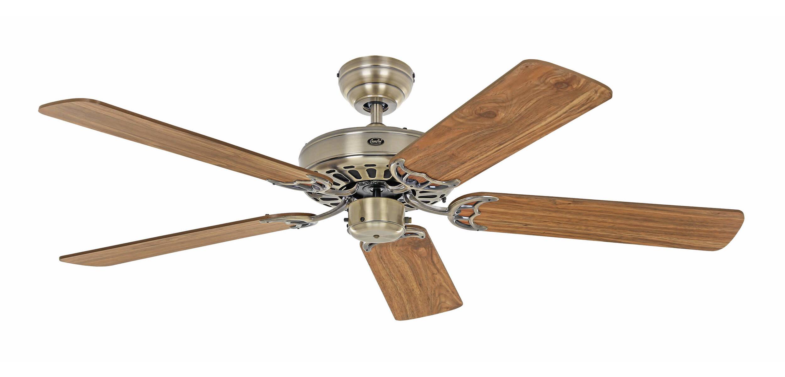 CasaFan Classic Royal 132 MA Ceiling fan 59 W (Ø x H) 132 cm x 230 mm Brass Light attachment option, Reversible blades, -1