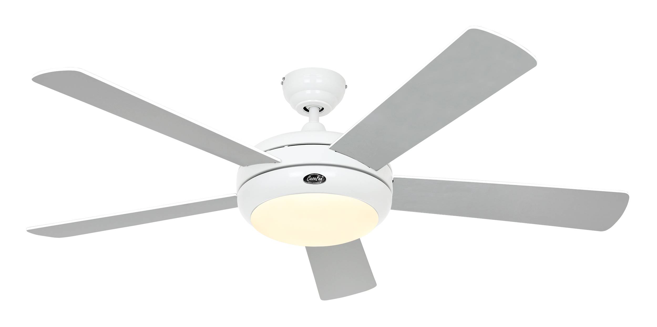 CasaFan Titanium WE Ceiling fan 65 W (Ø x H) 132 cm x 250 mm White Reversible blades, Exchangable blades, Winter-proof, -1