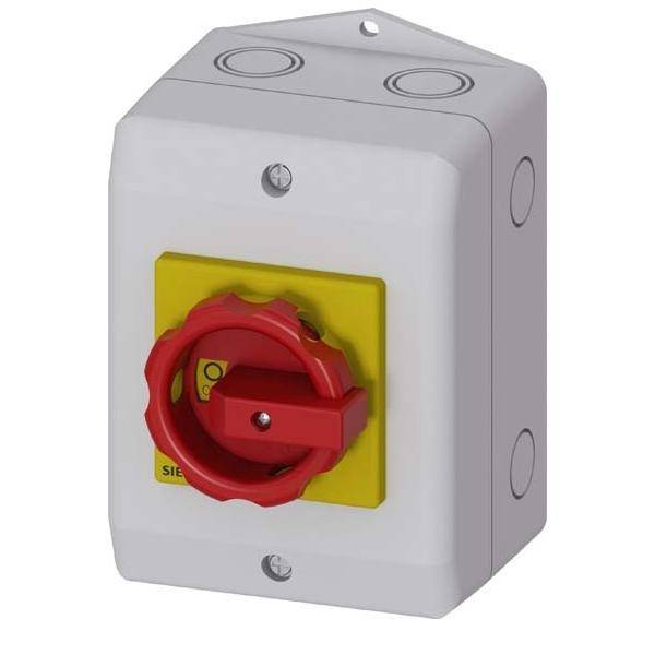 Circuit breaker Red, Yellow 3pin 16 mm² 32 A 690 V AC Siemens