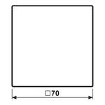 Flat rocker switch, doorbell