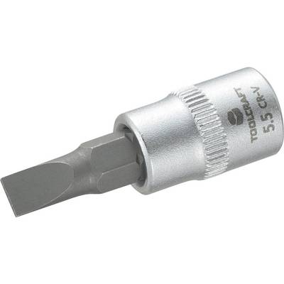TOOLCRAFT 816062 Slot Bit 5.5 mm 1/4" (6.3 mm)-0