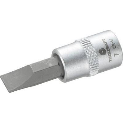 TOOLCRAFT 816067 Slot Bit 7 mm 1/4" (6.3 mm)-0