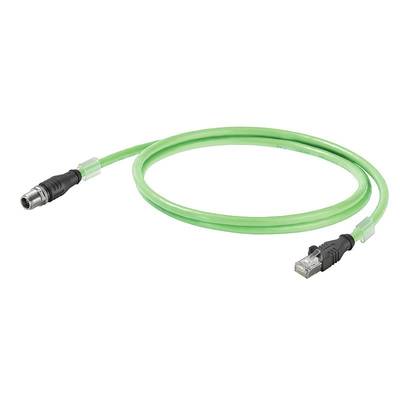 Weidmüller 1457580050 Sensor/actuator data cable M12 Plug, straight 5.00 m No. of pins (RJ): 8 1 pc(s) 