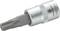 'Silver Torx bit attachment with T30 inscription, made of chrome vanadium steel, Toolcraft brand, for use with screwdrivers.'