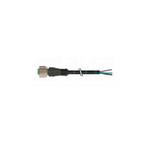 M12 BU 0° free cable end PVC 4x0.34 sw UL/CSA 15m