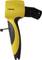 Wagner spray gun in Yellow and Black, with ergonomic handle and adjustable nozzle, used for painting work.