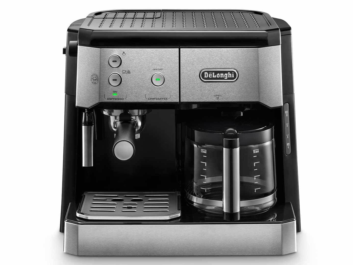 Buy DeLonghi BCO 421.S Espresso machine with sump filter holder Stainless steel Black Cup volume 10 Glass jug incl. filte Conrad Electronic