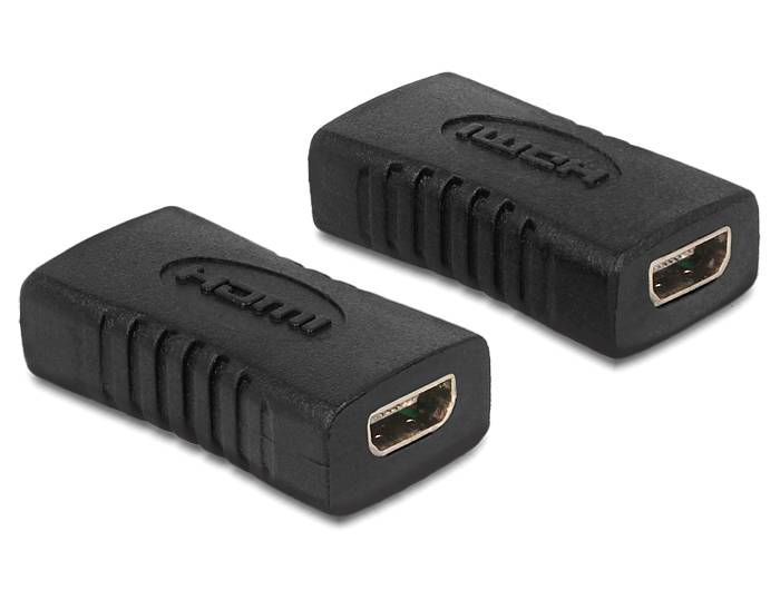Delock 65505 HDMI Adapter [1x HDMI socket D Micro - 1x HDMI socket D Micro] Black gold plated connectors-1