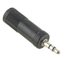 Hama 00043375 Jack Audio/phono Adapter [1x Jack plug 3.5 mm - 1x Jack socket 6.35mm] Black-2