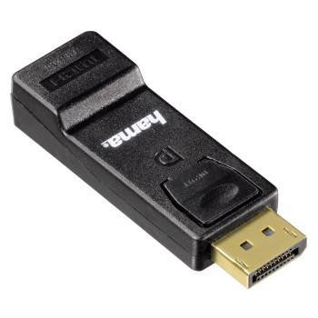 Hama 00054586 DisplayPort / HDMI Adapter [1x DisplayPort plug - 1x HDMI socket] Black-2