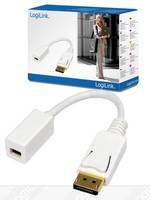 LogiLink CV0040 DisplayPort Adapter [1x DisplayPort plug - 1x Mini DisplayPort socket] White gold plated connectors 15.0-4