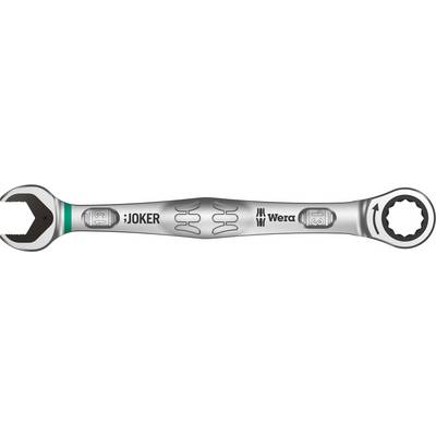A silver adjustable spanner with 'Joker' branding and open ends that fit various screw sizes.