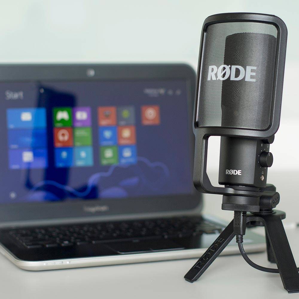Rode NT USB USB studio microphone Transfer type (details):Corded incl. cable, Stand USB Corded-1