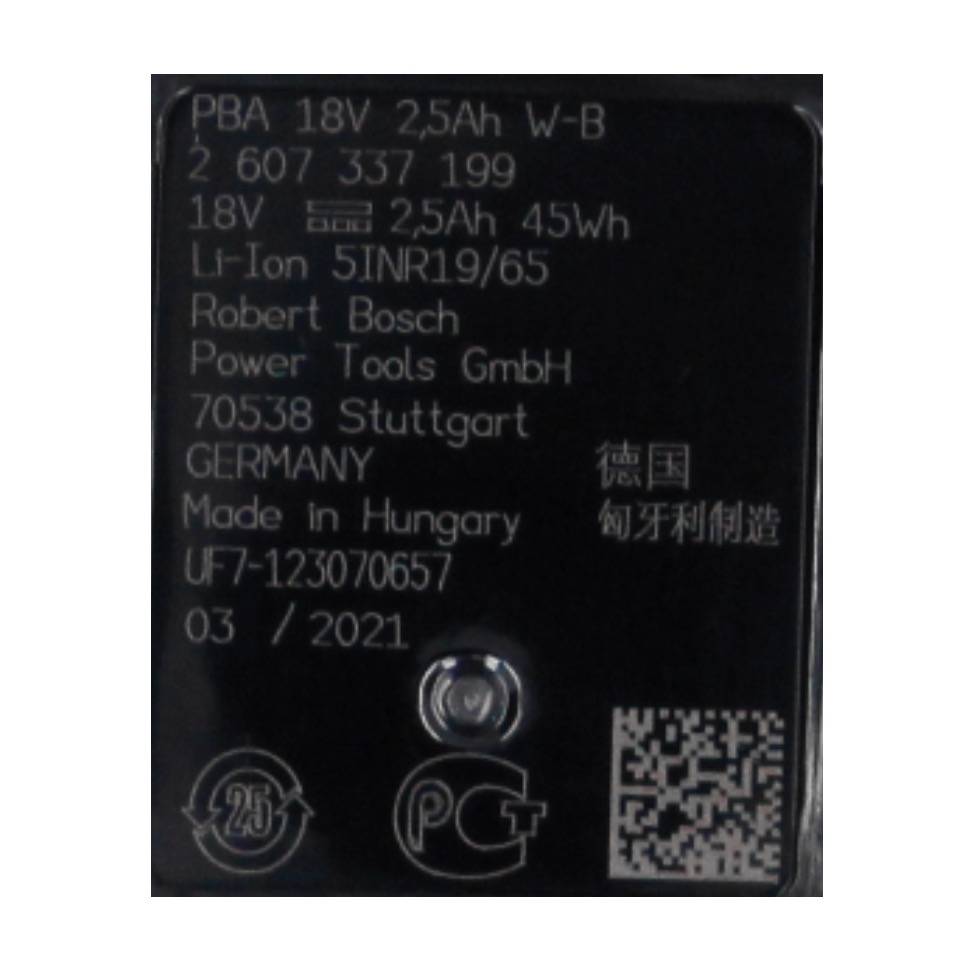 Bosch Home and Garden 1600A011LD Battery Set Starter Set 18 V Tool battery and charger 18 V 2.5 Ah Li-ion-3